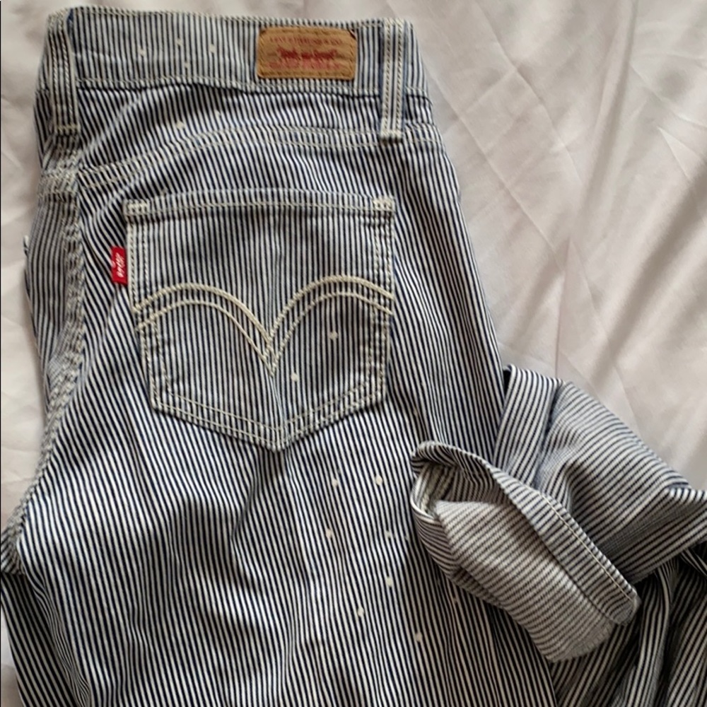 Levi’s conductor bleach splatter jeans
